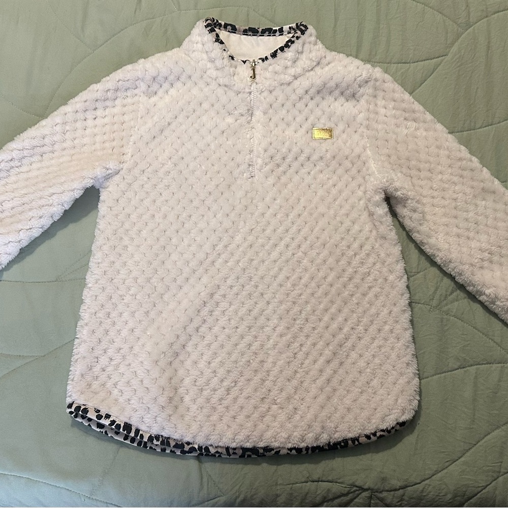 Juicy Couture White Fleece Jacket